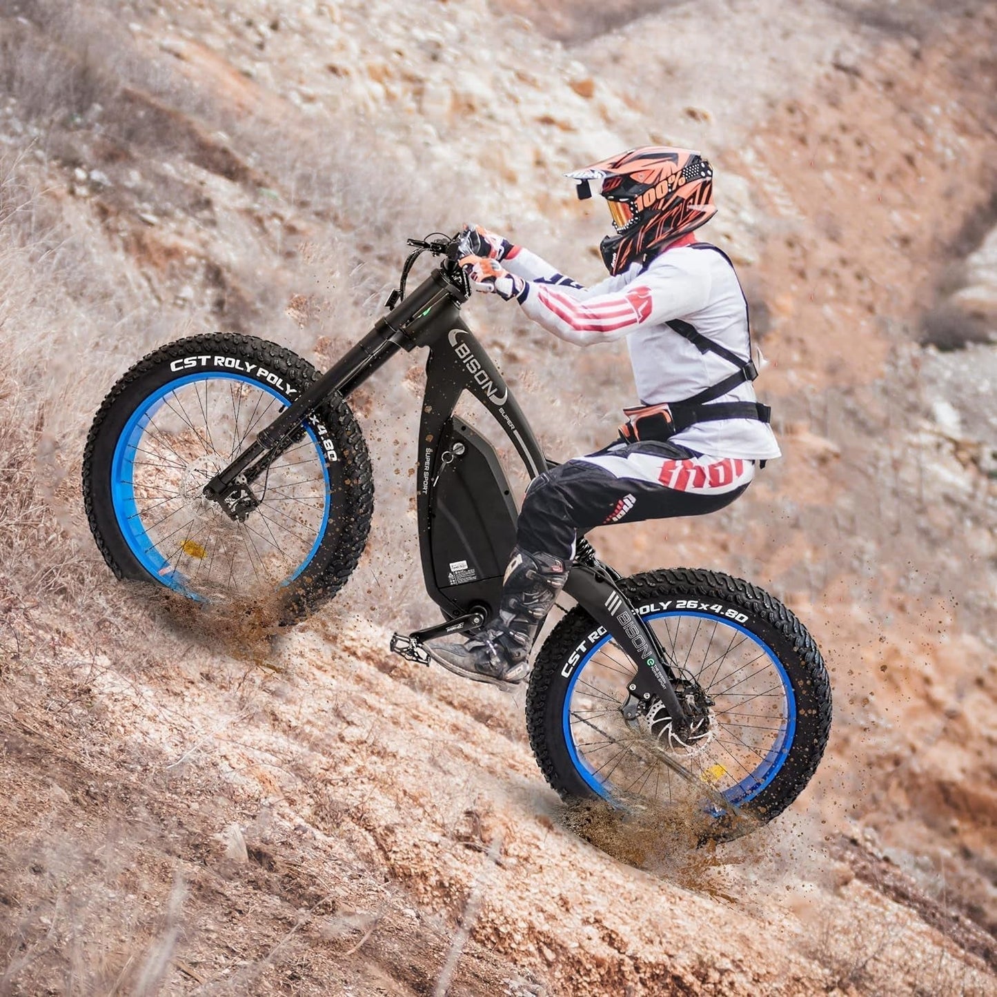 Powerful Electric Bike 1000W Motor 17.6AH/48V Battery 26" X 4.8" Fat Tire Ebike with Suspension Fork Aluminum Frame Mountain Bike Beach E-Bike Snow