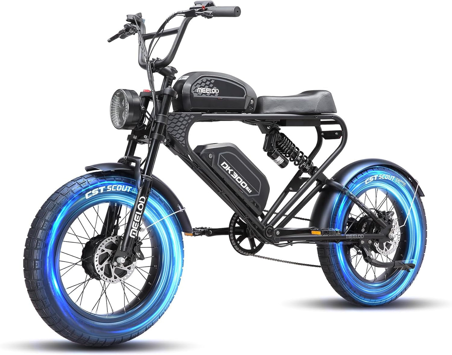 Electric Bikes,2400W Adult Electric Bicycles 35MPH Mountain Ebike 48V 40Ah Dual Removable Lithium Battery Dual Suspension Fork 7-Speed Gears 48V LED