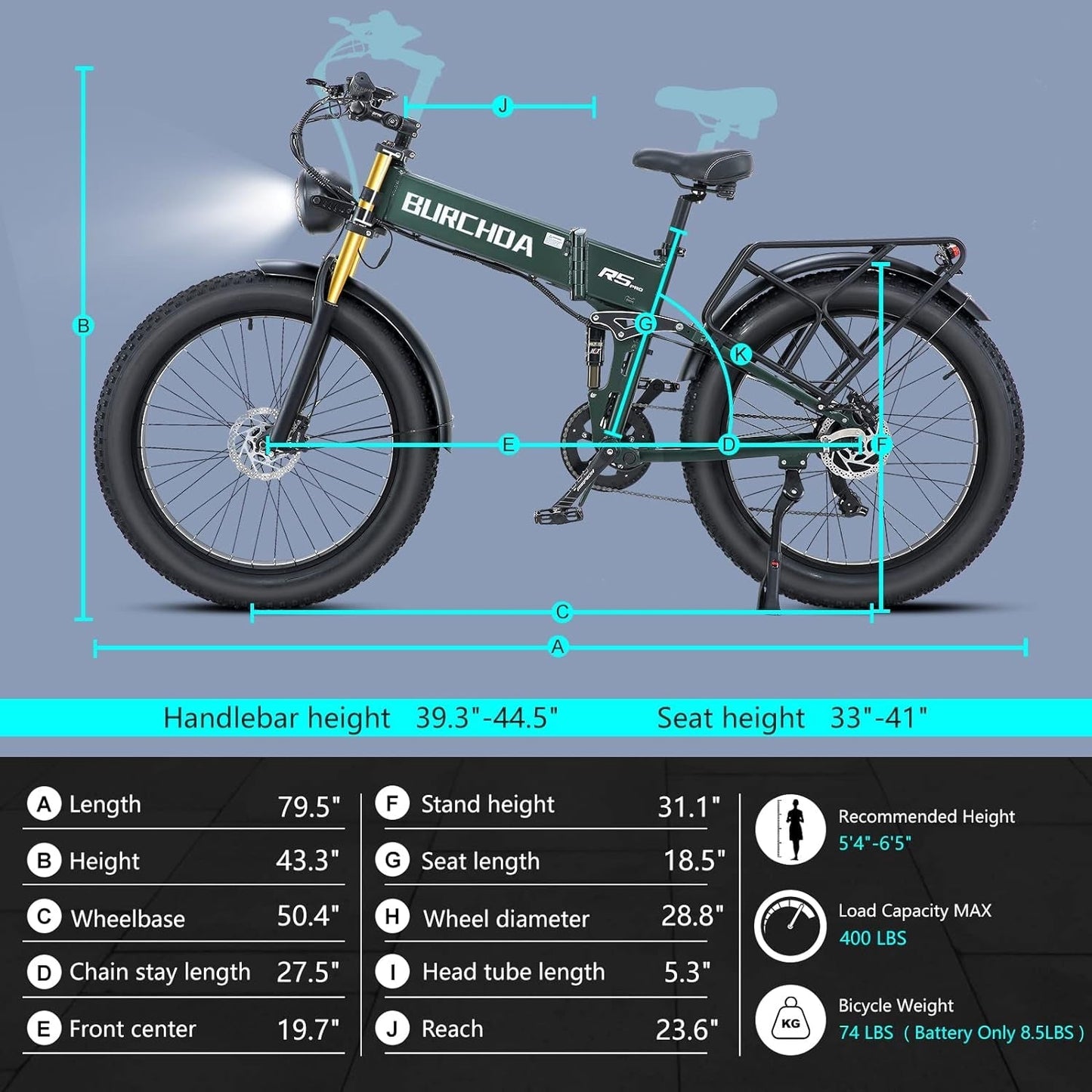 1000W Electric Bike Ebike for Adult 48V 20AH Removable Battery 26"X4"Fat Tire up to 30MPH &75 Miles Long Range off Road Beach Mountain Electric
