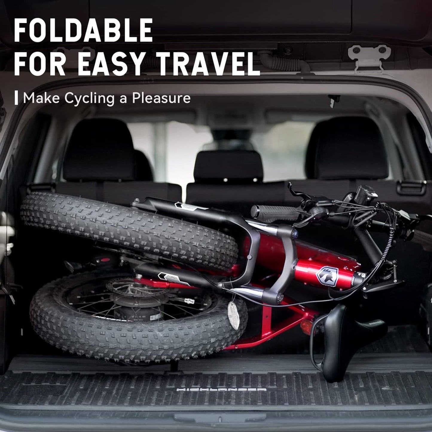 Electric Bike for Adults 750W Torque Sensor Ebike 28MPH, 20"X4" Fat Tire Ebikes for Adults with 48V 15Ah Removable Battery, Folding Electric Bicycle