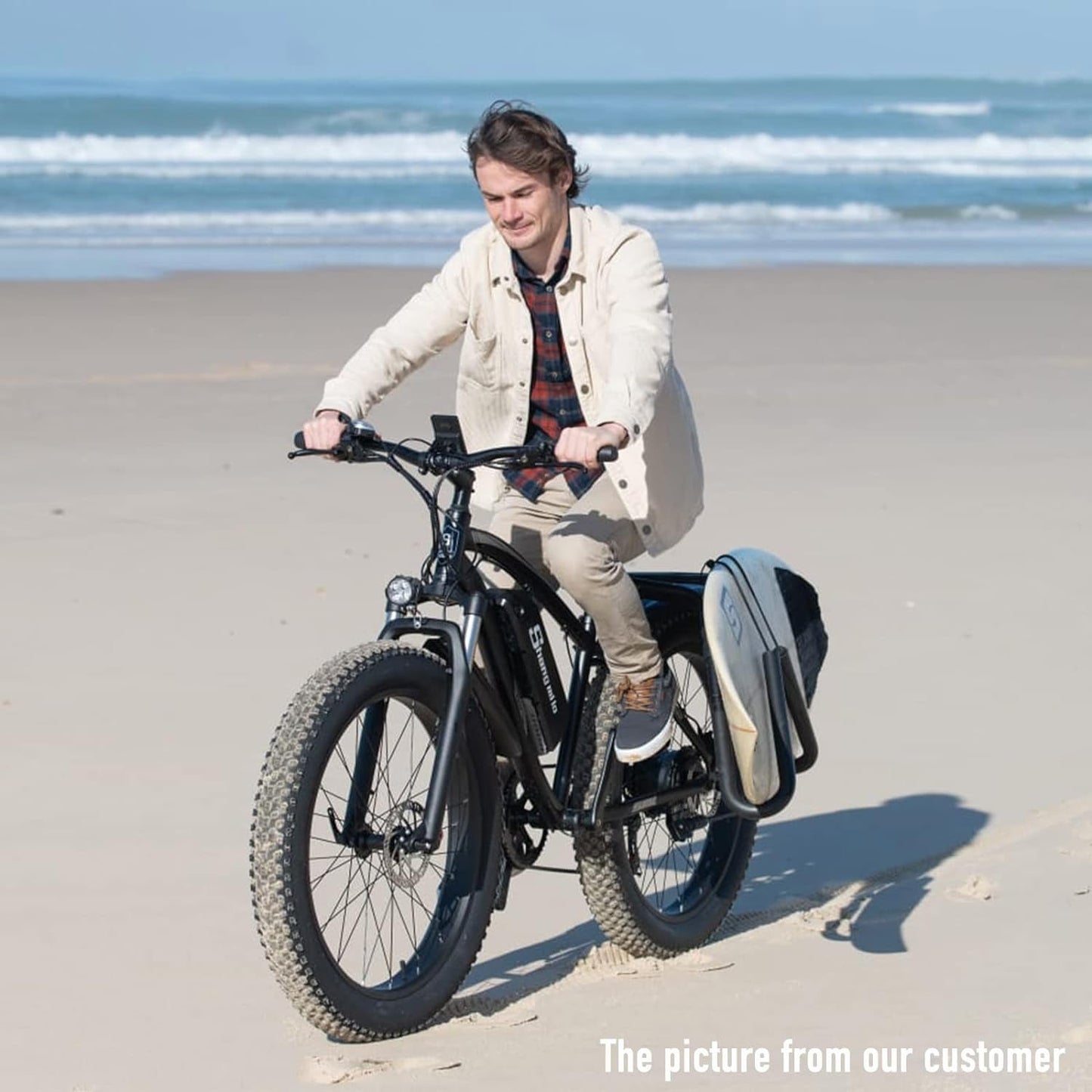 Shengmilo-Mx02S 26 * 4.0Inch Fat Tire Electric Bicycle, 1000W Motor, 7-Speed, Snow Mountain Bike, 48V*17Ah Removable Lithium Battery, Dual Hydraulic