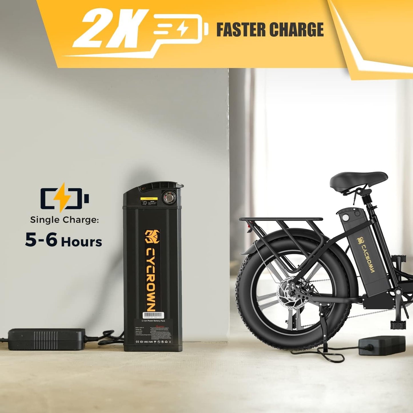 Cycfree Electric Bike for Adults up to 25MPH, 48V 20Ah Removable Battery Foldable Ebike with 750W Motor, 75 Miles Folding Ebikes for Adults 20" X 4.0"