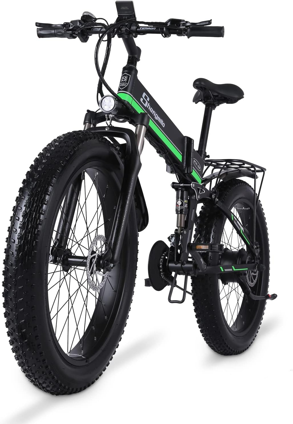 Electric Bike for Adults, 26'' Ebike with 1000W Motor, 25MPH Fat Tire Mountain E Bike with Removable 48V/12.8Ah Lithium Battery, Hydraulic Brake, Dual