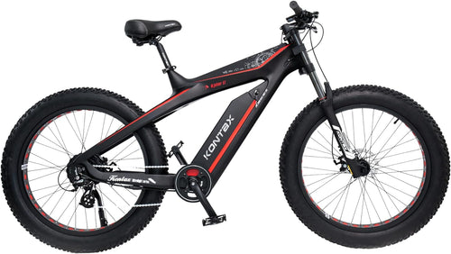 Electric Bikes Carbon Fiber Ebike for Adults 750W 25MPH, 48V/13Ah Removable Battery, 26'' Fat Tire Ebike Beach Mountain Snow E-Bike Shimano 8-Speed