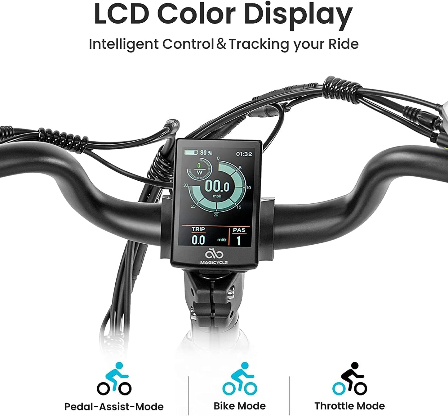 Cruiser/Cruiser Pro 26'' Fat Tire Electric Bike for Adults 750W Electric Bike 15Ah/20Ah Large Battery 52V E Bike 7-Speed up to 28 Mph UL Certified
