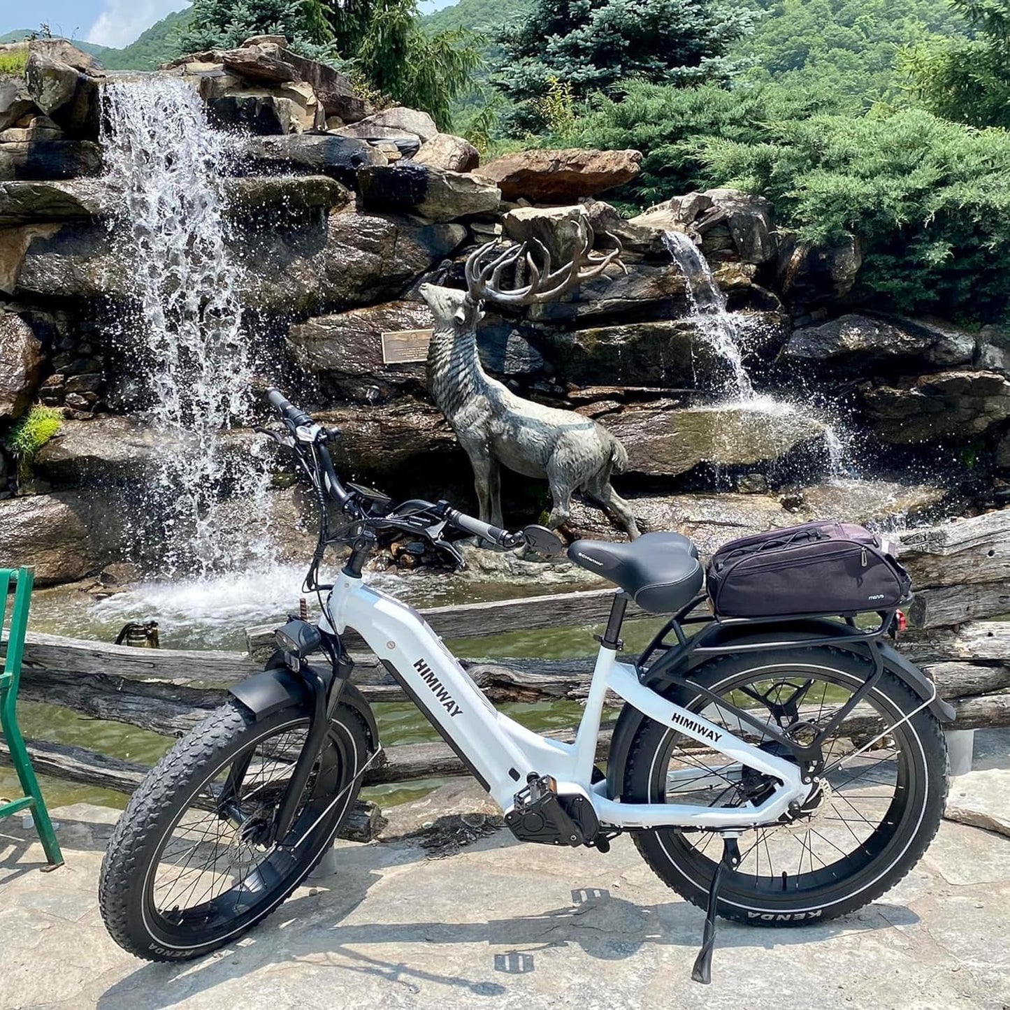 Zebra 26"X4" Electric Bike, 80Miles Range 48V 20Ah Battery 750W Ebike, 400LBS Payload, 25MPH, 7 Speed