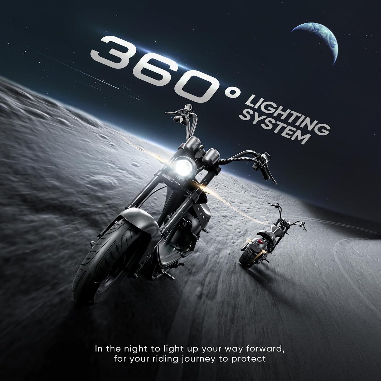Electric Motorcycle for Adults, 4000W Motor 49MPH 55 Mlies Long Range,60V 42AH Battery Full Suspension, Dual Battery Option Street Legal Registrable