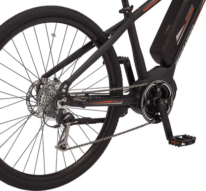 Voyageur Electric Bike, Mid-Drive, Large Step-Through Frame, Dark Blue