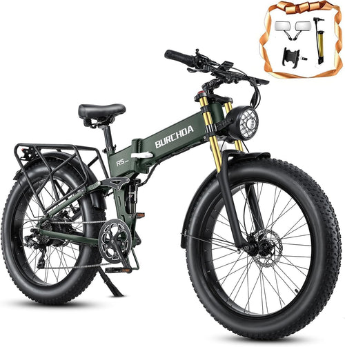 1000W Electric Bike Ebike for Adult 48V 20AH Removable Battery 26"X4"Fat Tire up to 30MPH &75 Miles Long Range off Road Beach Mountain Electric