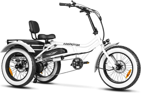 Electric Trike Adults, 85MI, 380Lbs, 20X4 Fat Tire 3 Wheel Electric Bicycle, 750W 48V 20Ah Samsung Cell Battery, Parking Brake, M-360 II