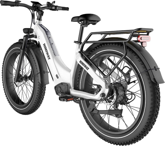 Zebra 26"X4" Electric Bike, 80Miles Range 48V 20Ah Battery 750W Ebike, 400LBS Payload, 25MPH, 7 Speed