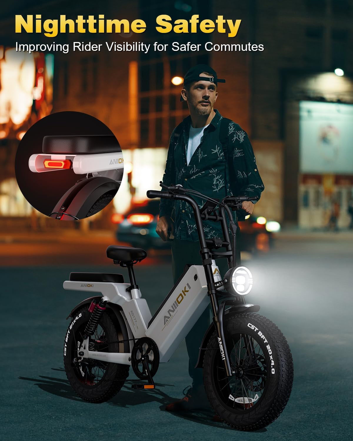 Ebike,Aq177 PRO MAX Electric Bike,52V 60Ah Electric Commuting Bike,200Miles Long Range, Peak 1200W Power Ebike, Electric Bicycle for Adults