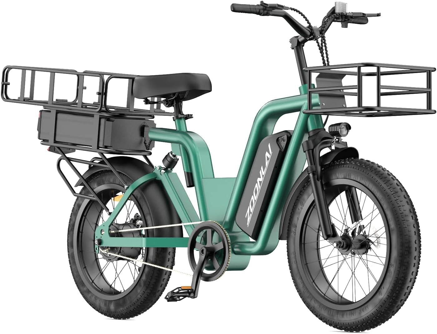 Electric Bike, 48V 30Ah Dual Battery Electric Bicycle, 60 Miles Long Range E-Bike for Adult with 750W Brushless Motor, 5 Speed Gear Pedal-Assisted