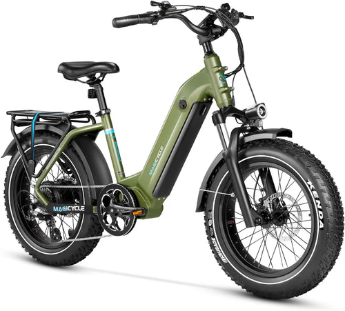 Ocelot/Ocelot Pro Step Thru 20" Electric Bike for Adults 750W 52V E Bike 15Ah/20Ah Long Range Electric Bike Max 28 Mph 7 Speeds