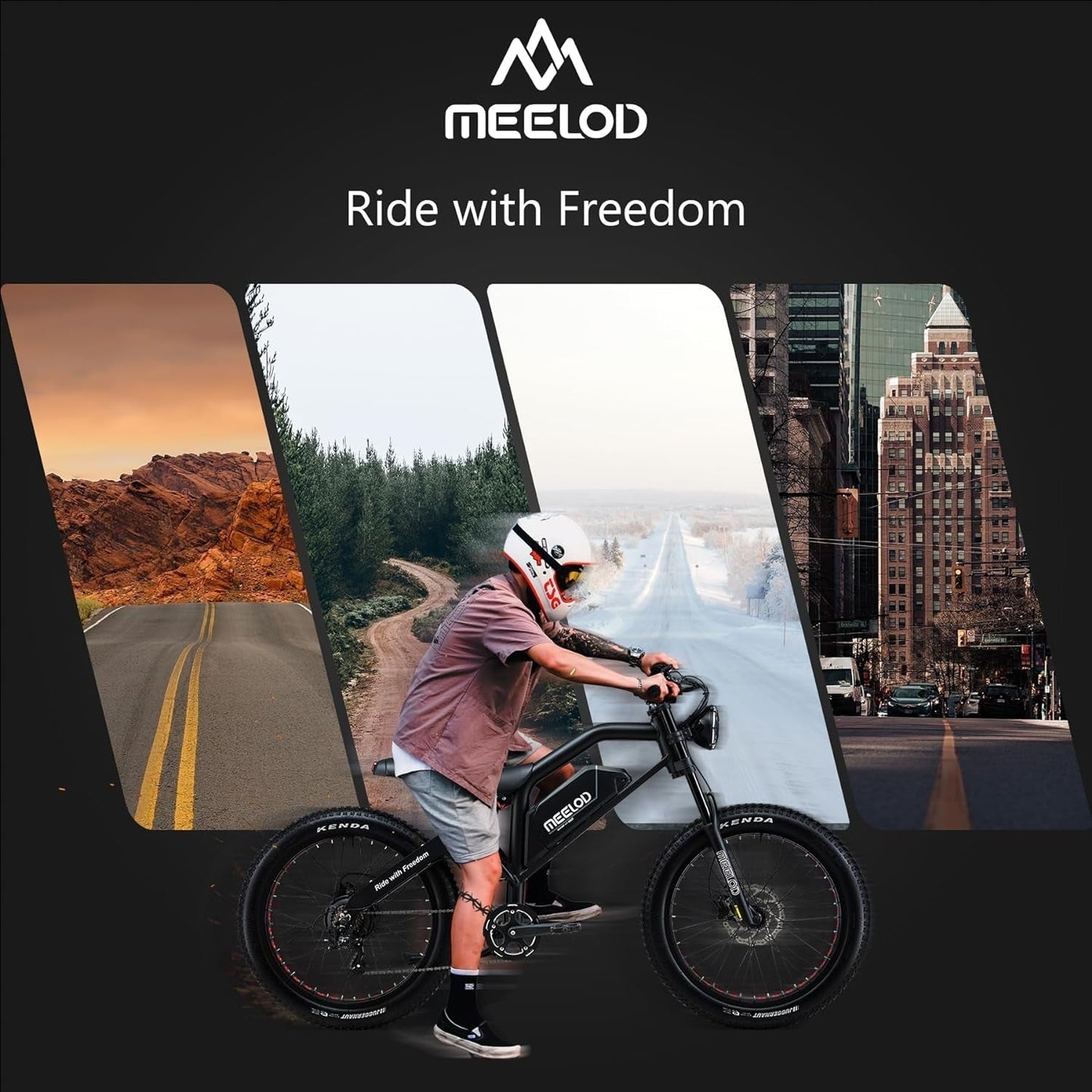 Electric Bike for Adults, Mountain Bike Ebike with 1500W/1200W Dual Motor/Single Motor 48V 25Ah Samsung Lithium Battery 26''X4.0'' Spoke Fat Tire 35