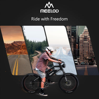 Electric Bike for Adults, Mountain Bike Ebike with 1500W/1200W Dual Motor/Single Motor 48V 25Ah Samsung Lithium Battery 26''X4.0'' Spoke Fat Tire 35