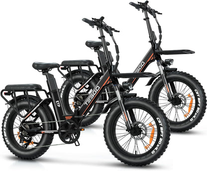 Electric Folding Bike, 750W Electric Bike for Adults 48V 18Ah LG Removable Battery Ebike with Hydraulic Brake Color Display 20"*4.0" All-Terrain Fat