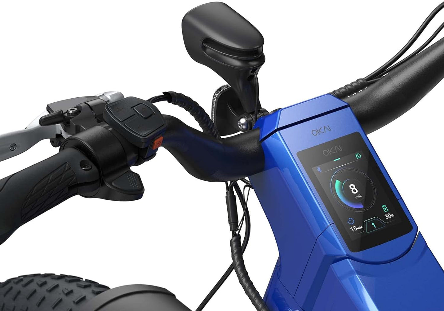 Ranger 4" Fat Tire E-Bike 330Lb Capacity BAFANG Rear Hub Motor 48V 750W Shimano 8-Speed Gears 45 Mile Range Custom LED Light Bar LCD Touchscreen