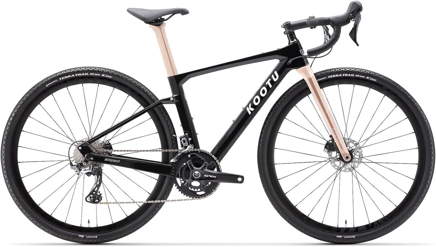 Carbon Gravel Road Bike, T800 Carbon Frame Adventure Road Bicycle with Shimano GRX 600 Shift Professional Adventure Groupset,22 Speed Disc Brake