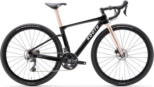 Carbon Gravel Road Bike, T800 Carbon Frame Adventure Road Bicycle with Shimano GRX 600 Shift Professional Adventure Groupset,22 Speed Disc Brake