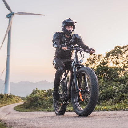 Electric Bike for Adult up to 80 Miles Long Range Mountain E-Bike, 750W 26" Fat Tire Electric Bicycle with Removable 48V 20Ah Battery, 7-Speed Dual