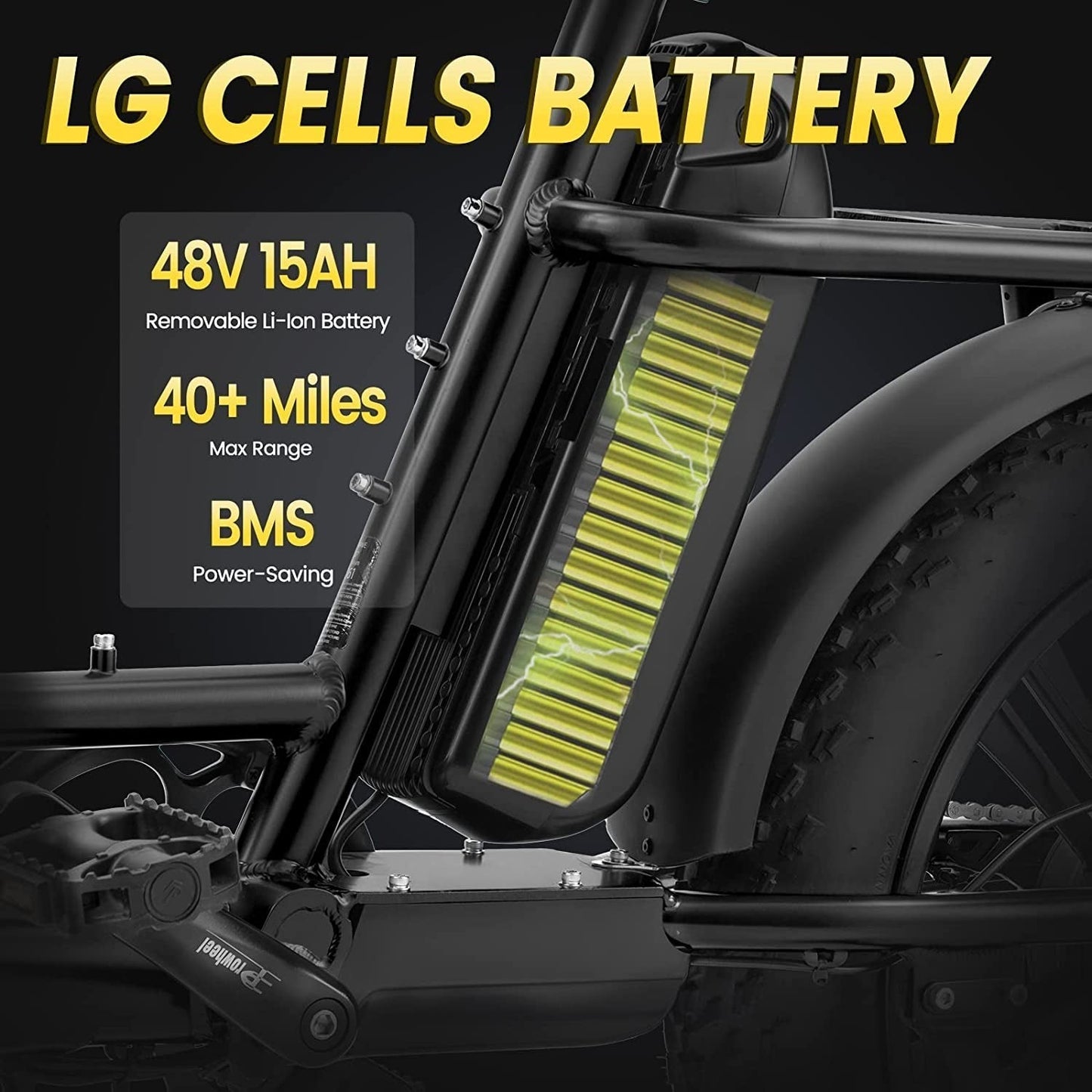 Prado S Electric Bike for Adults 750W BAFANG Motor 48V 15Ah LG Battery E Bike 20" X 4.0 Step-Thru Fat Tire Ebikes for Adults 28MPH Electric Bicycle