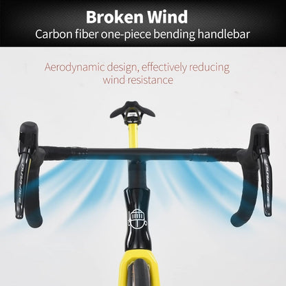 Carbon Road Bike Lightweight 24 Speed Electric Shifting Road Bicycle with Shimano Di2 9270 Groupset T1000 Full Carbon Frame & Fork & Wheelset with