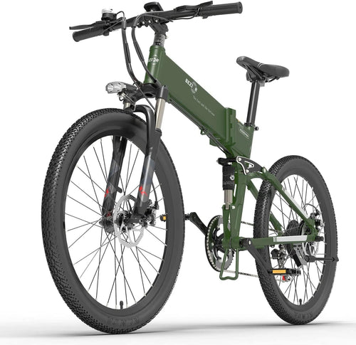 Electric Bike X500Pro for Adults, Foldable 26" X 1.95 Rubber Tire Electric Bicycle, 500W Motor 48V 10.4Ah Removable Battery, 20MPH Electric Mountain