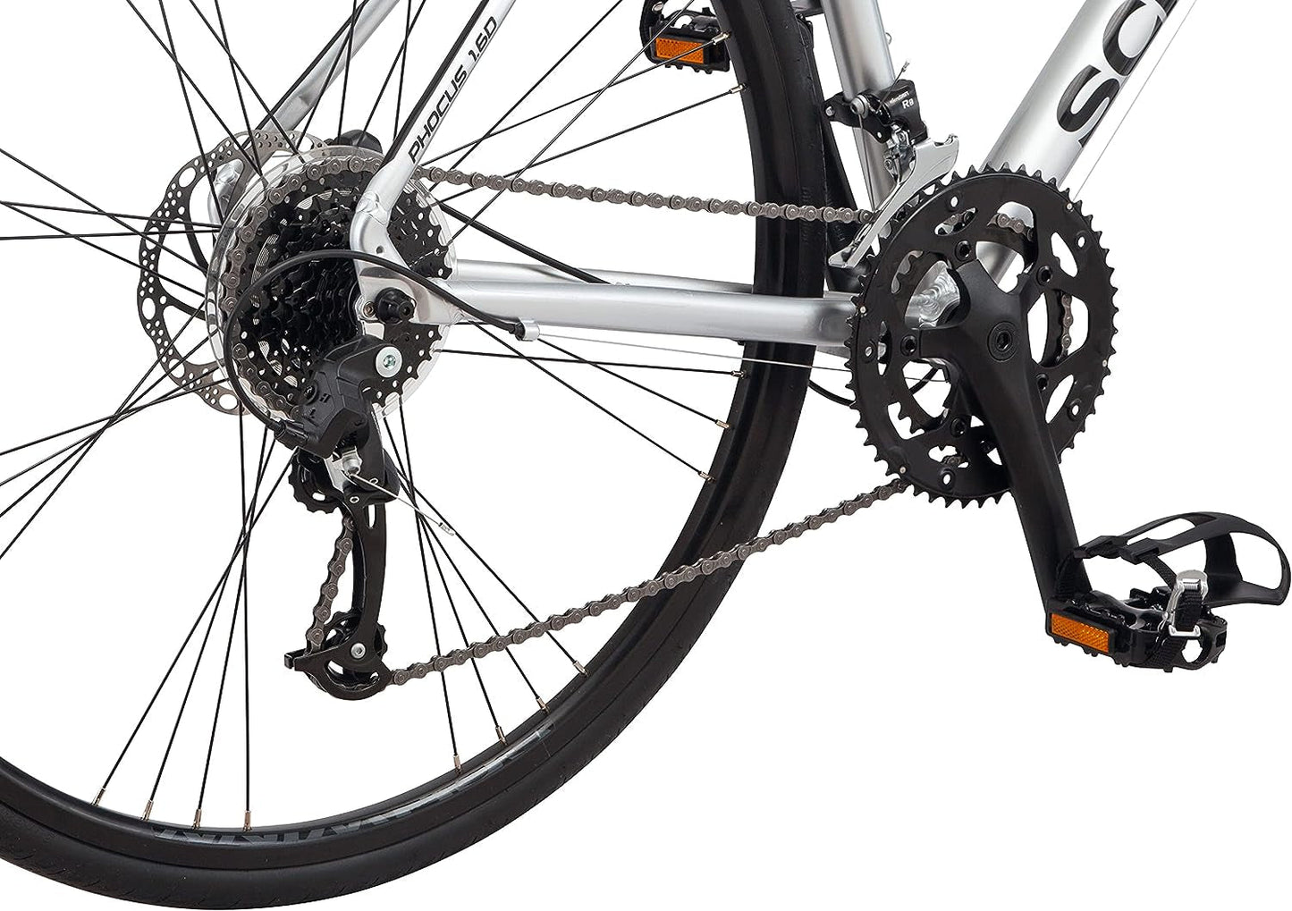 Phocus Adult Road Bike, Mens and Womens, Aluminum Frame, Flat and Drop Bar Options, Multiple Speed Drivetrain, Carbon Fiber Fork, 700C Wheels