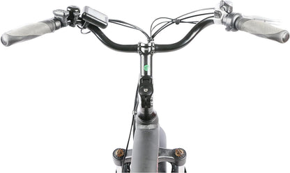 DJ Super Bike Step Thru 750W 48V 13Ah Power Electric Bicycle, Pearl White, LED Bike Light, Suspension Fork and Shimano Gear