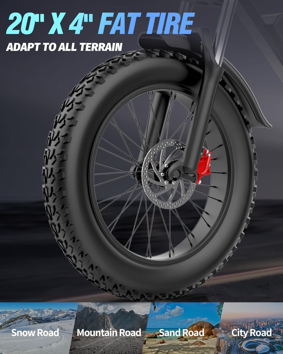 Electric Bike for Adults, 𝟭𝟬𝟬𝟬/𝟭𝟮𝟬𝟬/𝟭𝟱𝟬𝟬/𝟮𝟬𝟬𝟬𝗪,25/30/35MPH Dirt Bike, 48V 15/20AH,52V 40AH Removable Battery, Max 50-180Miles Motorcycle, 20" Fat Tire