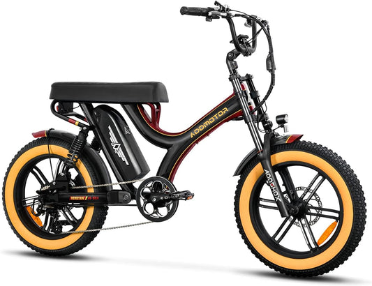HEROTAN M-65X Electric Bike, 750W Electric Bicycle for Adult, 105MI Long Range Dual Suspension Ebike, 20'' Fat Trie 48V 20Ah Removable Battery,