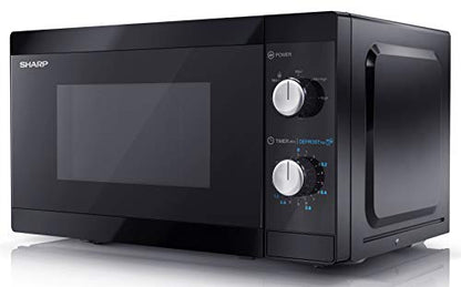 SHARP YC-MS01U-B Compact 20 Litre 800W Manual control Microwave