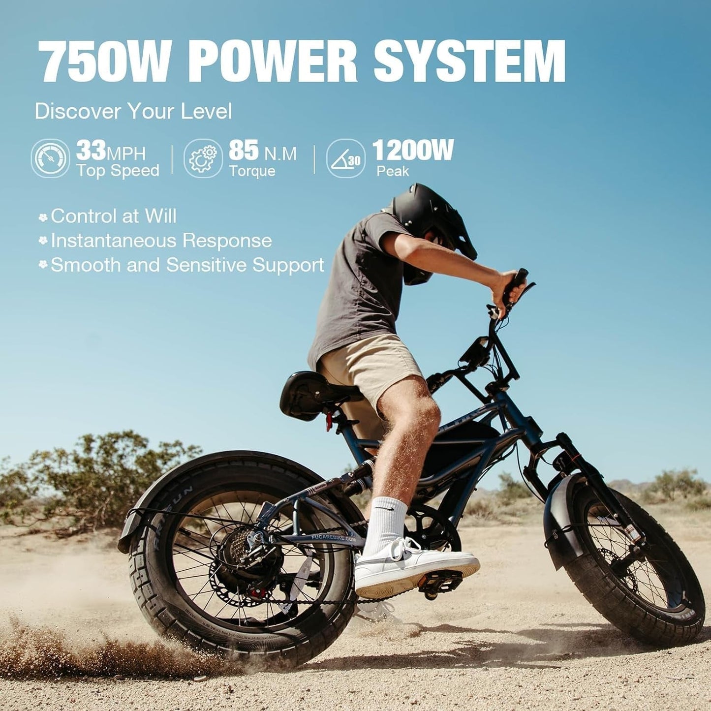 Scorpio Electric Bike Full Suspension 750W (Peak 1200W) 33Mph 48V 20Ah (960WH) LG Battery 20"X4.0" All-Terrain Fat Tire Ebikes for Adults Mountain