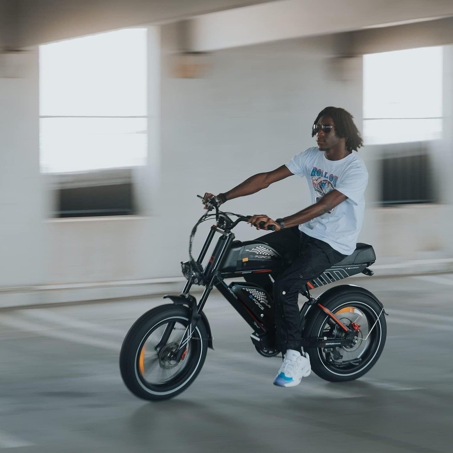 ZM Electric Bike with 750W Motor,20" X 4" Fat Tires Electric Bicycle for Adults with 48V 40Ah/20Ah Removable Battery 28 MPH Shimano 7 Speed System,