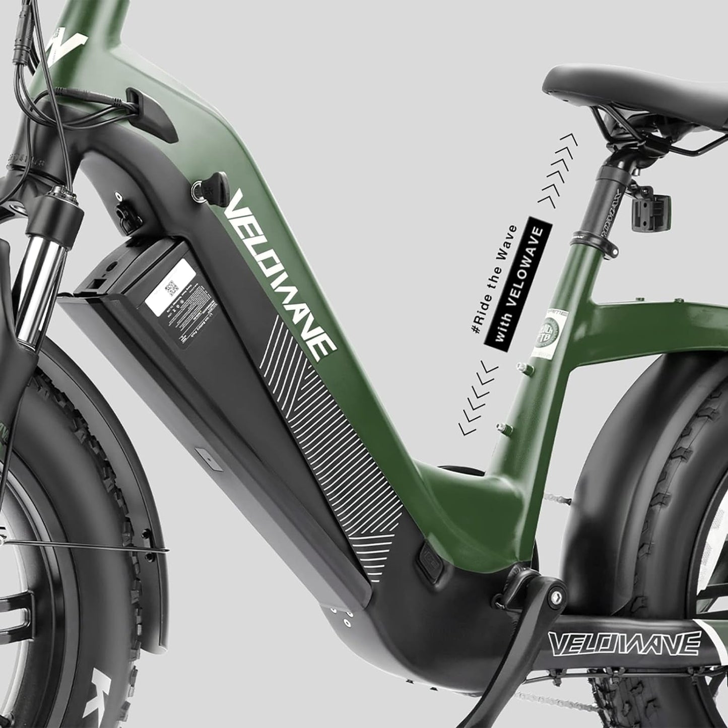 Electric Bike for Adults 750W BAFANG Motor 48V 15Ah Removable LG Cells Battery 20" X 4.0 Fat Tire Ebike Step-Thru Electric Bicycle with Shimano