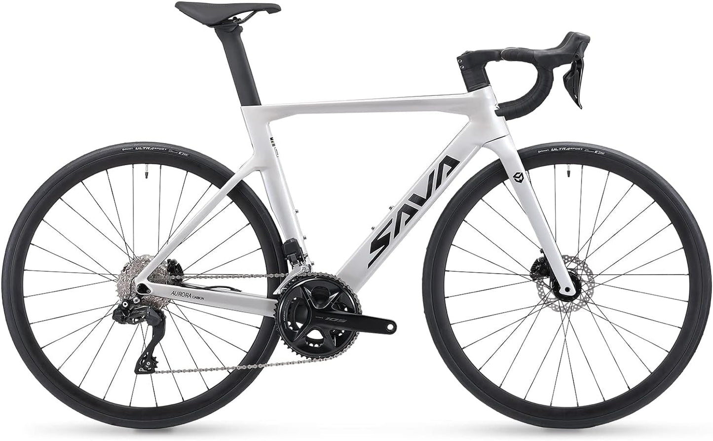 Carbon Road Bike Lightweight 24-Speed Shifting Road Bicycle with Shimano 105 Di2 7170 Groupset, T800 Carbon Frame & Fork with 700C Wheelset Disc Brake
