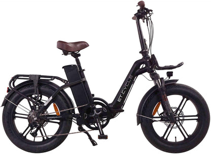 F1000 Foldable Electric Bike 20" Fat Tire E-Bike 750W Das-Kit Motor 20MPH 1008Wh 48V 21AH Removable Large Battery LCD Display Hydraulic Disc Brake 8