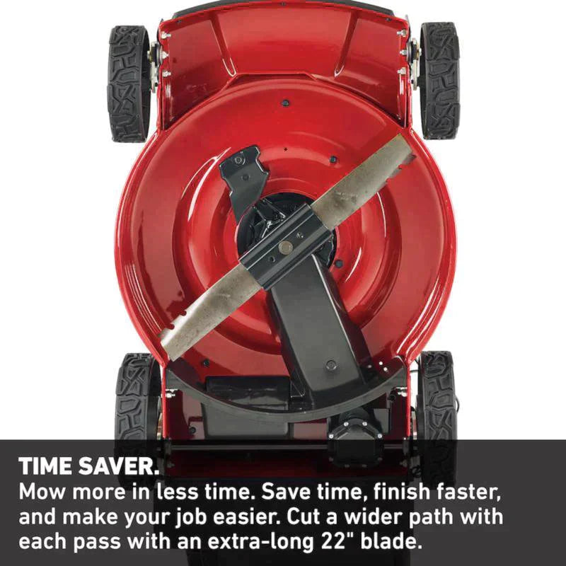 YARDMAX 22 in. 201cc SELECT PACE 6 Speed CVT High Wheel 3-in-1 Gas Walk Behind Self Propelled Lawn Mower