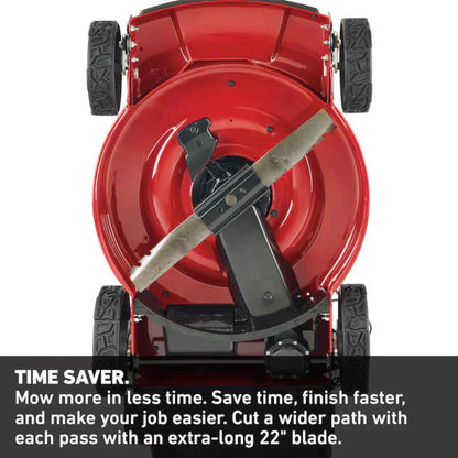 YARDMAX 22 in. 201cc SELECT PACE 6 Speed CVT High Wheel 3-in-1 Gas Walk Behind Self Propelled Lawn Mower