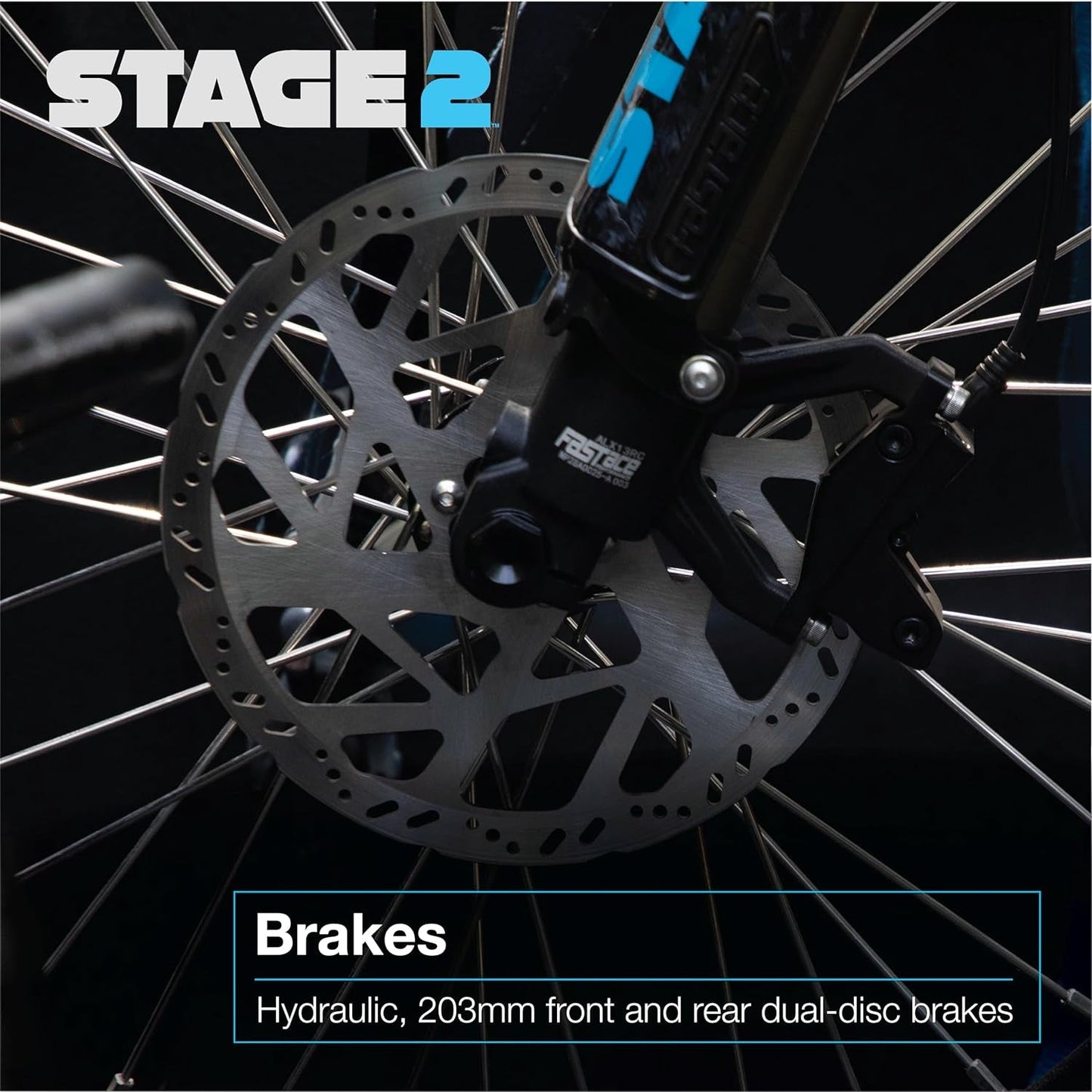 Stage2, M1 Electric Dirt Bike E Moto, 6000W (Peak) Brushless Motor, UL 2272 Compliant 60V Lithium Battery and Electrical System, up to 47 MPH, 3 Speed