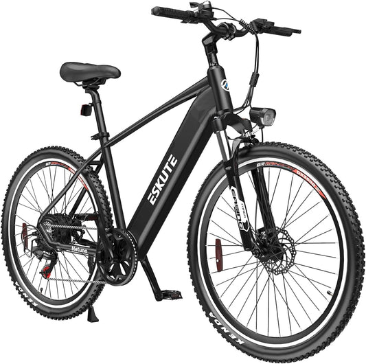 Netuno 27.5" Electric Bike, 500W Bafang Motor, 720Wh Removable Battery, up to 60 Miles, Shimano 7 Speed Gears, Top Speed 22Mph, Mountain Electric Bike