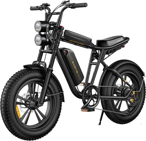 Engwe-Electric-Bike Vintage Electric-Motorcycle-Adults Peak 1000W-Electric-Dirt-Bike - 20" Fat Tire E-Bike with 48V 13AH Removable Battery Full