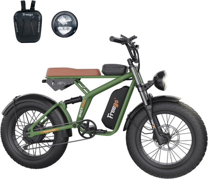 Electric Bike for Adults, 1400W/48V/22.5Ah/20Ah, 20X4 Fat Tires Electric Bicycle Removable Battery, 34Mph&43Miles