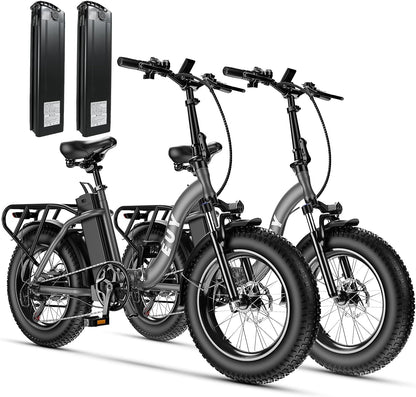 F7 Electric Bike for Adults,750W(Peak1000) Motor, 48V 16Ah Battery, 30Mph Folding Ebike, Step-Thru Frame, 20" Fat Tires,Perfect for Commuting,