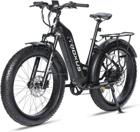 Electric Bicycle Adults,26'' Electric Fat Tire Bike for Women with 48V*20A Removable Battery, 750W Bafang Hub Motor, 8-Speed Rear Derailleur