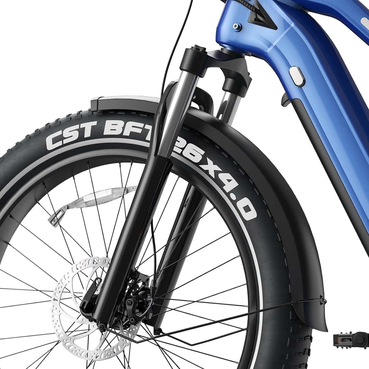 Ranger 4" Fat Tire E-Bike 330Lb Capacity BAFANG Rear Hub Motor 48V 750W Shimano 8-Speed Gears 45 Mile Range Custom LED Light Bar LCD Touchscreen