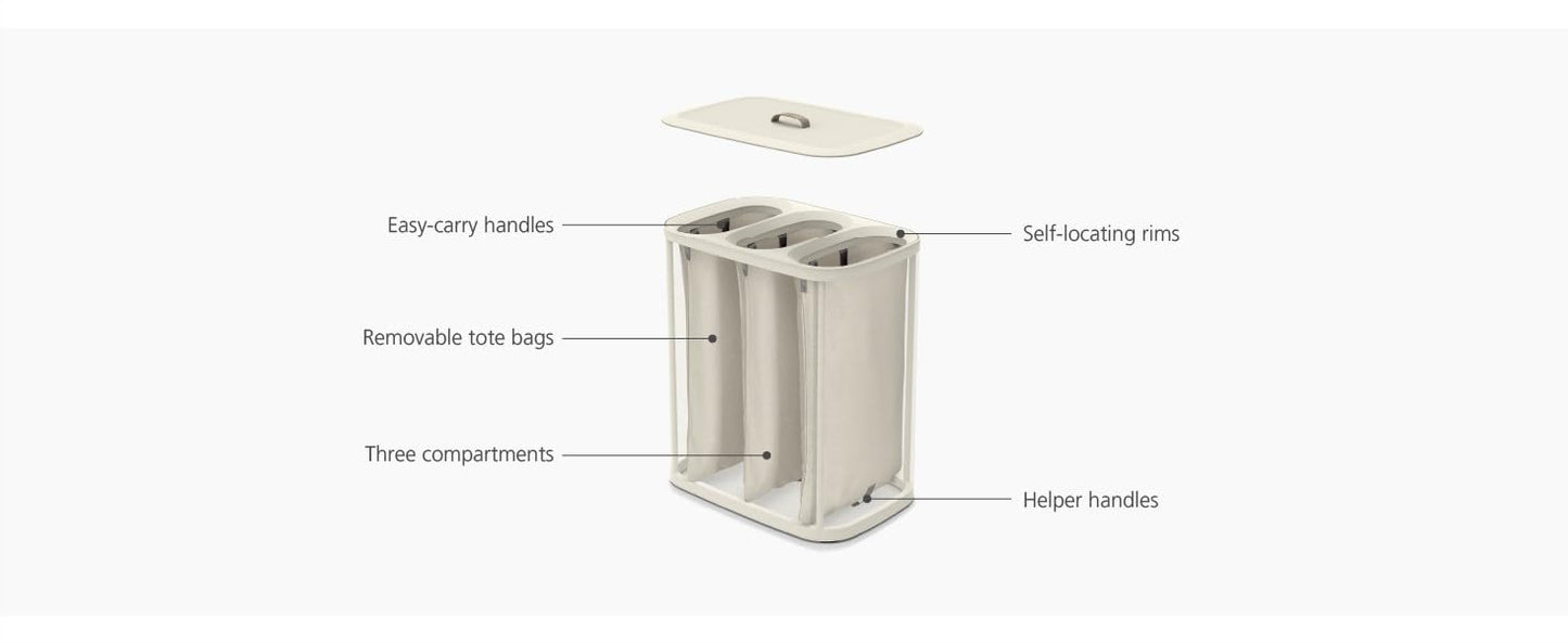 Joseph Joseph Tota - Trio 90-litre Laundry Separation Basket
