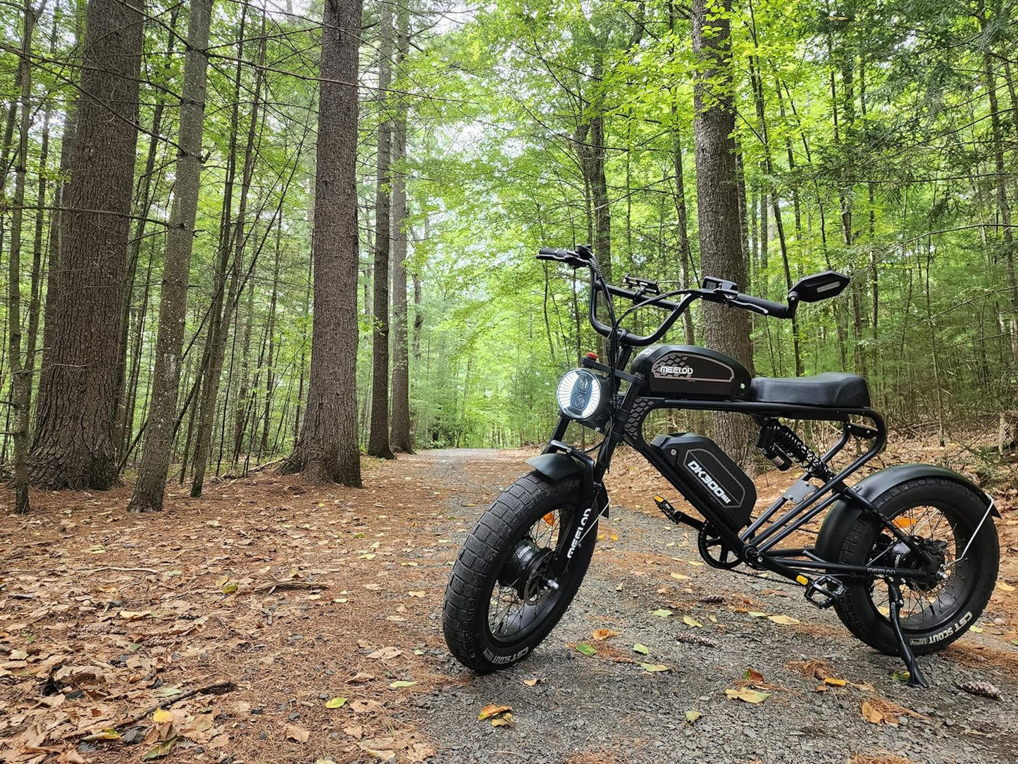 MEELOD Electric Bike for Adults with 2400W Dual Motor, 35Mph Max Speed, 48V 40Ah Dual Battery Ebikes for Adults, 20" X 4.0 Fat Tire Electric Bike,
