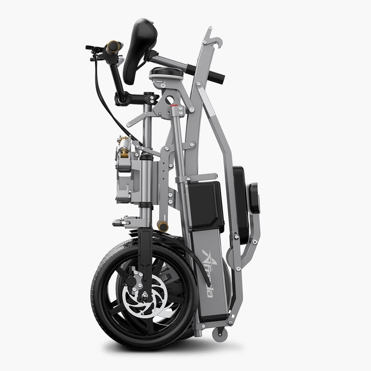 Official S6 Electric Tricycle Bike Ultra Safety Compact Folding 3 Wheel Fold-In-1S Reverse 3-Wheel E-Bike 48V 500W 15.6AH 14'' Hydraulic Brake Shock